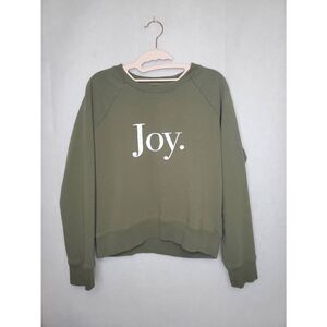 J Crew Holiday Joy Oversized Boxy Graphic Christmas Women's Minimal Sweatshirt